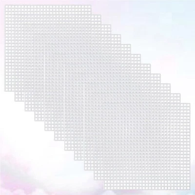 30 Pcs large canvas Hand-woven Plastic Canvas Mesh Plastic Canvas - Image 1 of 4