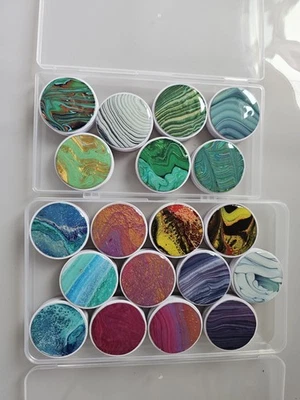 Empuñadura Plegable y Soporte para Teléfonos y Tabletas, Acrílico Verter Arte Foto 1 de 4