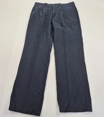 Pantalones AUSTIN REED W34 L32 azul marino de algodón sin arrugas para hombre - Imagen 1 de 4