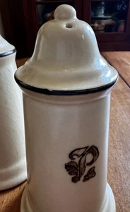 Pfaltzgraff Village Pepper Shaker Brown Tan Vintage 6"  - Picture 1 of 2
