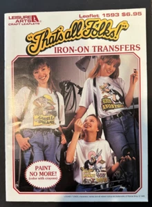 ¡Eso es todo gente!, Folleto de artes de ocio 1593, transferencia de hierro, Looney Tunes - Imagen 1 de 4