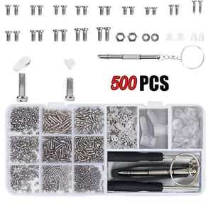 Brillenschrauben Brille Nasenpolster Sonnenbrille Reparaturwerkzeug Brillen Schrauben Sets - Bild 1 von 26
