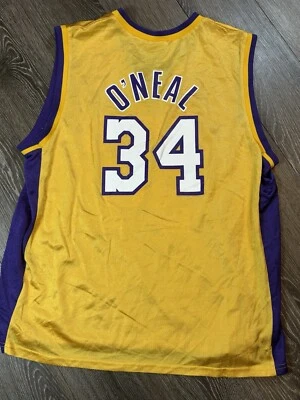 Camiseta Vintage Shaquille O’Neal Los Angeles Lakers Champion Tamanho Adulto Média - Imagem 1 de 4