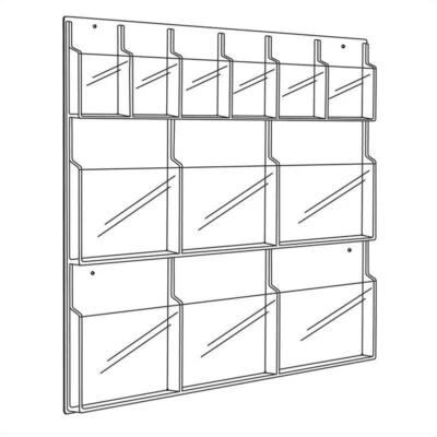 Cargador Safco Reveal 6 y pantalla de 6 folletos Foto 1 de 2