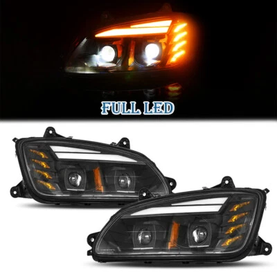Full LED Headlight for Kenworth T660 T270 T370 T700 2008-2019 LH&RH 2PCS - Image 1 of 4