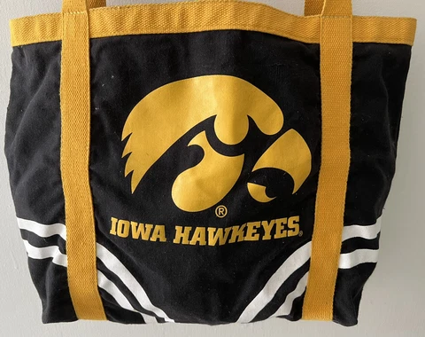 Iowa Hawkeye Women's Basketball  Canvas Tote Bag University of Iowa Tiger Hawk Cover