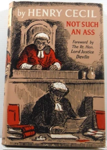 Not Such an Ass law fiction by Henry Cecil 1961 DJ Edward Ardizzone vintage Book - Picture 1 of 20