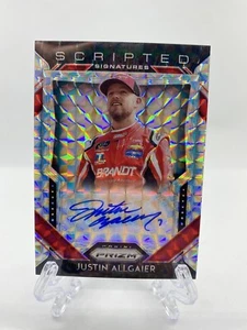 2020 Panini Prizm Racing Justin Allgaier - Silver Mosaic 34/99 Auto - Picture 1 of 3