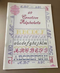 Designs By Gloria & Pat 69-Creative Alphabets Pattern Booklet Leaflet -Vtg 1990 - Picture 1 of 3