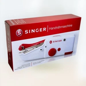 SINGER Handnähmaschine / 230483642 / Weiß/Rot / Mini Hand Nähmaschine / NEU OVP - Bild 1 von 1