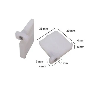 Deslizador de barra de extremo tapón deslizante tapón oculto giratorio para mini persiana enrollable varilla final  - Imagen 1 de 1