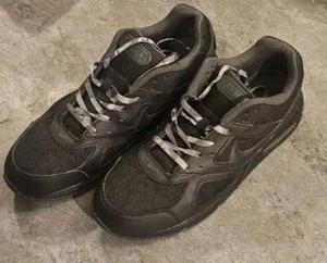 Nike Air Max IVO Sneakers Women's US 11 Black Leather Running Shoes 635790-020 - Picture 1 of 5