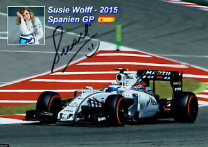 Original Autogramm Susie Wolff Williams F1  13x18 cm