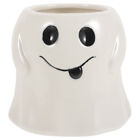 Halloween Ceramic Ghost Planter & Candy Bowl - Scary Decor
