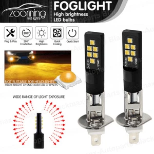 2x Bombillas antiniebla LED amarillas H1 Avanzadas 3030 SMD Lámpara de circulación diurna - Imagen 1 de 9