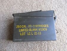 Vintage US Military Metal Ammo Box for 250 Cal .30 Cartridges - SCF