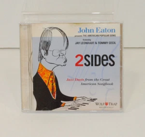 John Eaton 2 Sides CD American Popular Songs Jazz Duets Tommy Cecil Jay Leonhart - Imagen 1 de 4