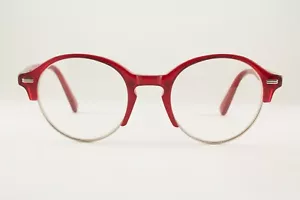 Rari occhiali autentici Morgenthal Frederics TRACY CLUB 290 47mm rosso argento Giappone - Foto 1 di 5