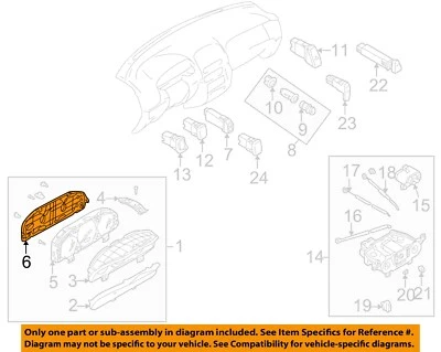 Medidor de velocímetro usado se adapta a: Mazda PROTEGE 2002 clúster MPH con tacómetro exc. SE Foto 1 de 3