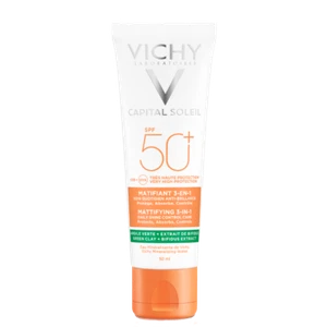 Crema facial Vichy Capital Soleil Mattifying 3 en 1 FPS50+ 50 ml - Imagen 1 de 3