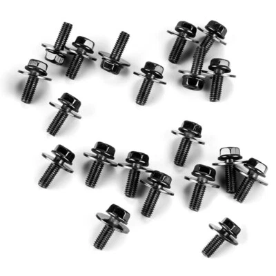 100 PIEZAS Pernos de Cuerpo Tornillos Sujetador Guardabarros M6 1.0x 16mm Largo - 10mm Hex 17mm Arandela Foto 1 de 4