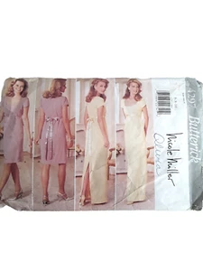 Vestido y cinturón Butterick 4297 Misses' patrón de costura 6, 8, 10 - Imagen 1 de 1