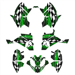 Polaris Outlaw 90 graphics custom deco sticker kit #3500 Green - Picture 1 of 2
