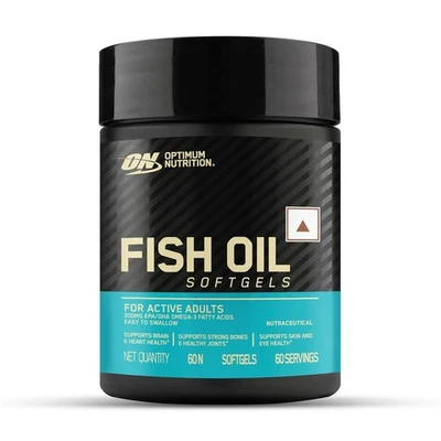 Óleo de peixe Optimum Nutrition (ON) - 60 cápsulas, 300mg - Imagem 1 de 4