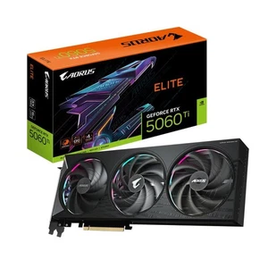 GIGABYTE AORUS GeForce RTX 5060 Ti ELITE 16G Graphics Card - 16GB GDDR7, 128bit, - Picture 1 of 5