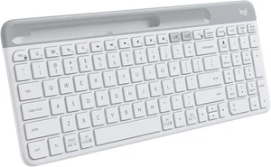 LOGITECH MULTI-DEVICE SLIM WIRELESS KEYBOARD - PALE GRAY - Picture 1 of 5