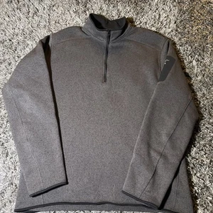 Chaqueta Suéter Arc'teryx Encubierta 1/2 Cremallera Para Hombre Grande Grafito Gris Jaspeado Negra - Imagen 1 de 23