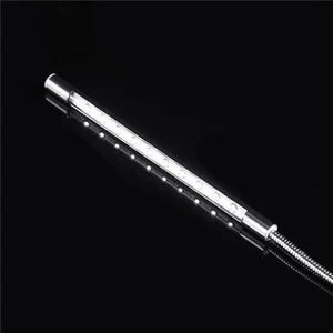 Stylish High Brightness USB 10x LED Lamp Blubs Light For PC/ Laptop Silver FY - Afbeelding 1 van 12