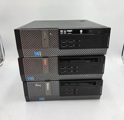 3x Dell OptiPlex 9020 SFF PC Cases 2x Power Supplies 1x Motherboard AS IS /PARTS - Image 1 of 4