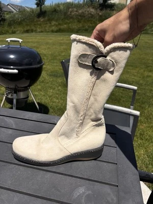 Gamuza crema | Franco Sarto | Botas de piel sintética para mujer, W6,5 Foto 1 de 4