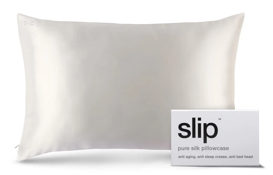 Funda de Almohada Slip 20" x 30" Queen Pure Silk, Suave y Duradera - Blanca Foto 1 de 1