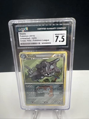 2010 Steelix Pokemon Unleashed 24/95 Cross Holo CGC 7.5 - Image 1 of 4