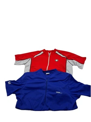 LOT 2 CYCLING JERSEYS BICYCLING BICYCLE ROAD BIKE SHIRT TOPS MENS XL WINDSTOPPER - Image 1 of 4