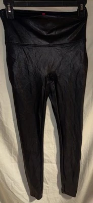 Леггинсы Spanx из искусственной кожи для женщин, размер M — черные - Изображение 1 из 4