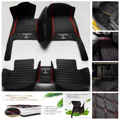 Fit For Toyota PU Waterproof Auto Pad Rug Car Floor Mat Cargo Liner Trunk Carpet Foto 1 de 4