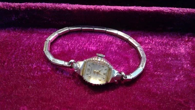 Reloj de mujer vintage Benrus 10K RGP Art Deco suizo años 40-50 no funciona Foto 1 de 4