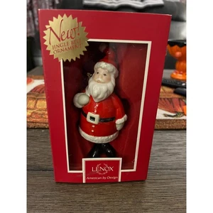 Lenox Jingle Bell Adorno Santa Bell Árbol de Navidad Adorno-NUEVO EN CAJA - Imagen 1 de 2