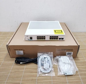 Nowy Cisco CBS350-16P-2G-NA 16 portów 10/100/1000 2 Gigabit SFP Ethernet PoE+ Nowy - Zdjęcie 1 z 1