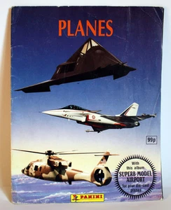 VERY RARE VINTAGE PLANES PANINI STICKER ALBUM WITH 76 STICKERS GREAT ! - Picture 1 of 8
