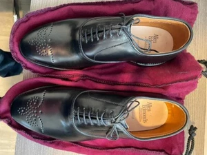 Allen Edmonds Bancroft Oxford SHELL CORDOVAN Handmade Shoes Size 6.5 US 6 UK NEW - Picture 1 of 14