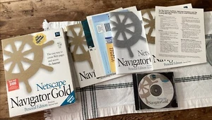 NETSCAPE NAVIGATOR Gold Personal Edition Windows95 & 3.1 Vintage Open Box - Photo 1/5