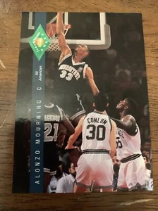 1992-93 CLASSIC FOUR SPORT # 319 ALONZO MOURNING ROOKIE , GEORGETOWN - Picture 1 of 3