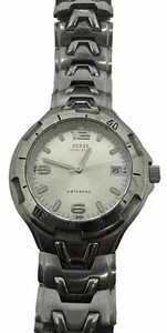 Guess Waterpro Watch Men 37mm Silver Tone Date Untested - Picture 1 of 6