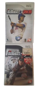X2 Major League Baseball 2K8 & 2K9 Nintendo Wii Games Lot of 2 - FAST SHIP - Picture 1 of 3