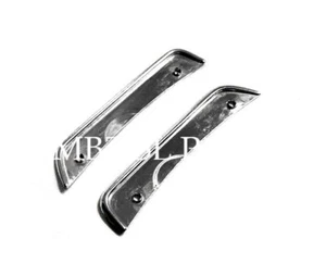 OEM MERCEDES LEFT & RIGHT DOOR PANEL ARMREST CHROME TRIMS W107 R107 560SL 380SL - Picture 1 of 4