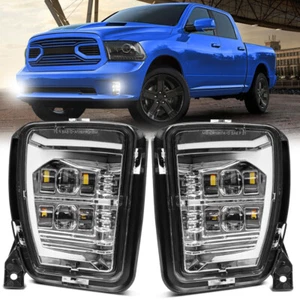 LED Fog Light DRL Passing Lamp For Dodge Ram 1500 2013 2014 15 16 2017 2018 - Picture 1 of 12